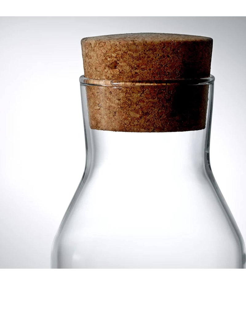 1L Bottle with Cork Cap Stopper  - Image 2