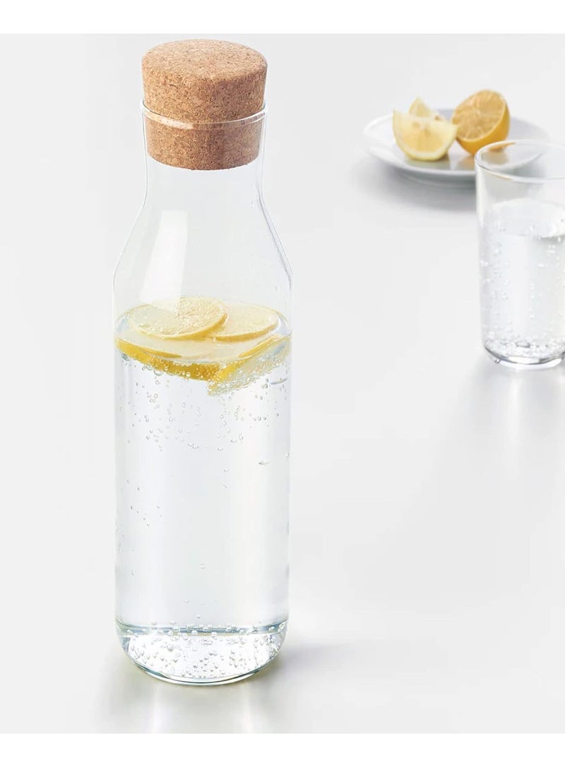 1L Bottle with Cork Cap Stopper  - Image 3