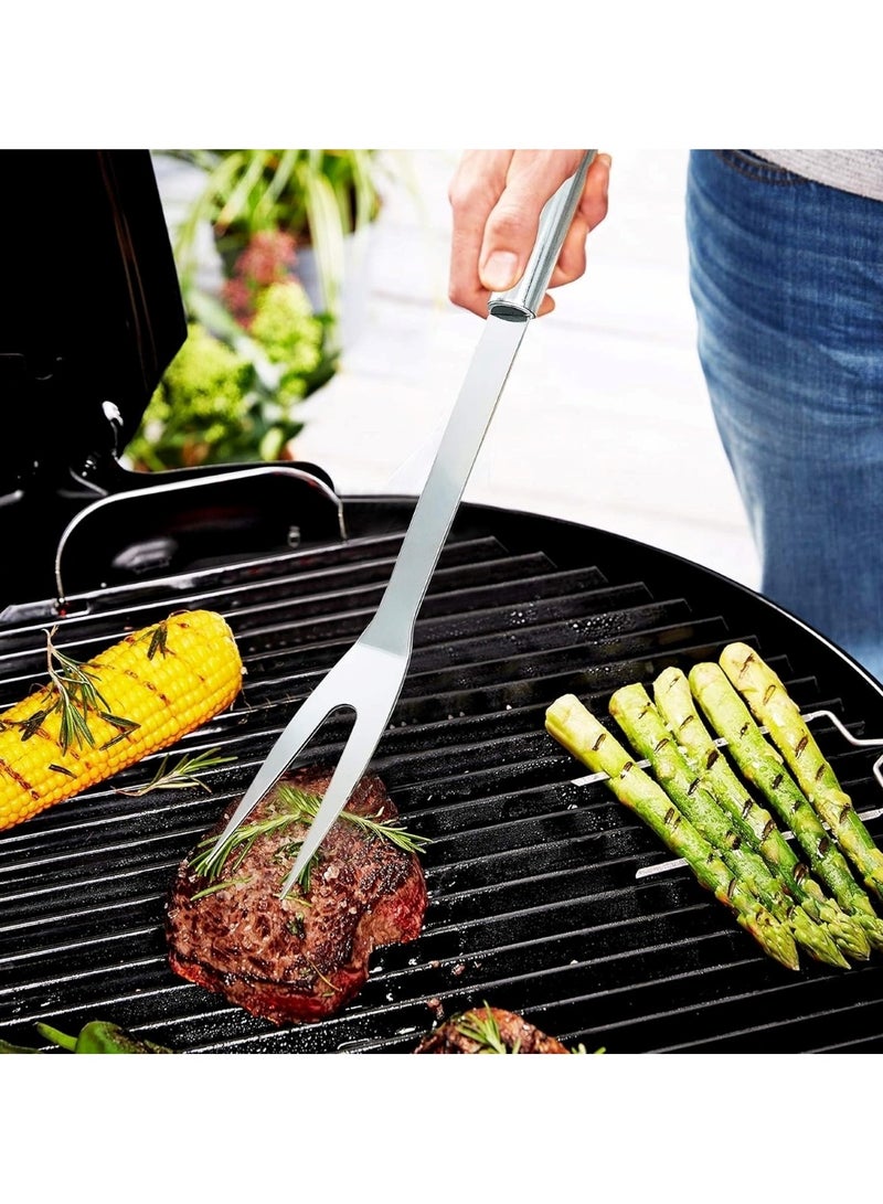 20-Piece Stainless Steel BBQ Tool Set with Black Carrying Bag - Image 5