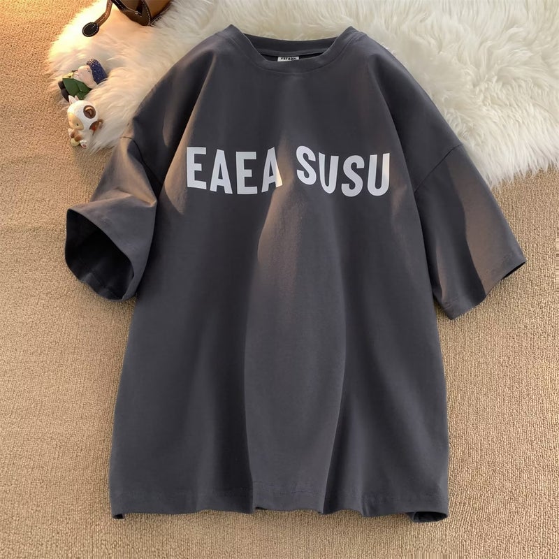 American Style Retro Short-Sleeved Men'S Summer Loose Clothes Heavy High Street Trendy Half-Sleeved Teenager 2023 New T-Shirt - Image 1