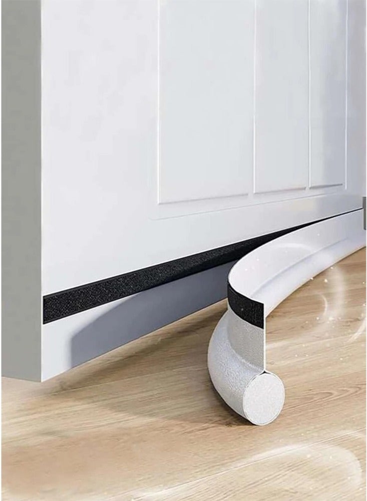 Door Bottom Stopper Stop Insects 8 x 96 x 3 cm White 1 piece - Image 1