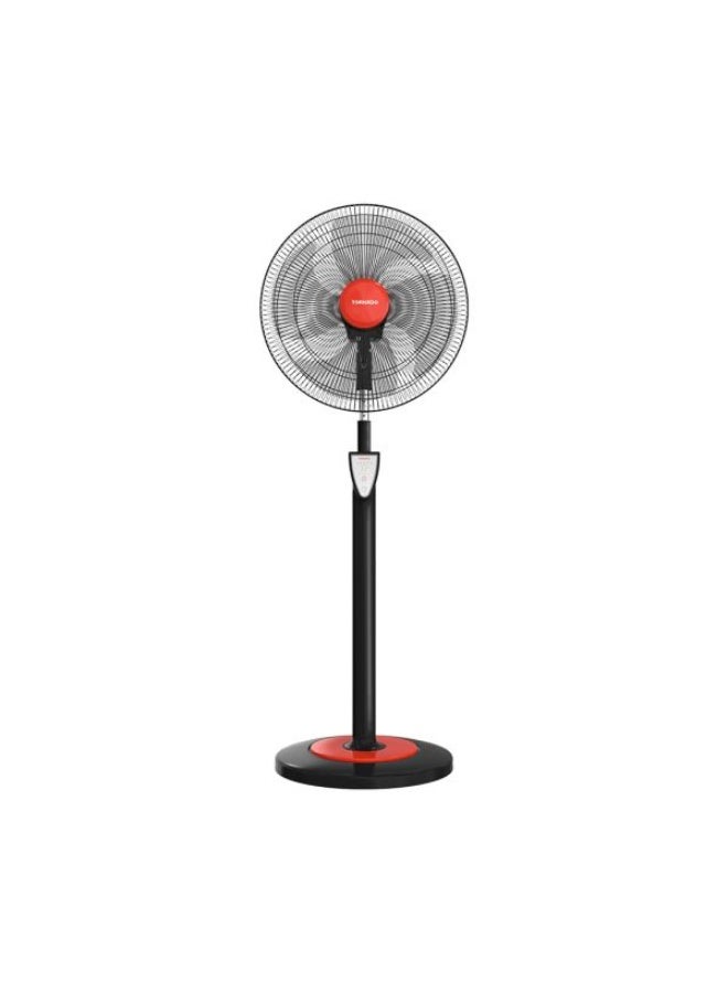 Tornado 18-inch 4-blade stand fan with remote control, black, EFS-95SR - Image 1