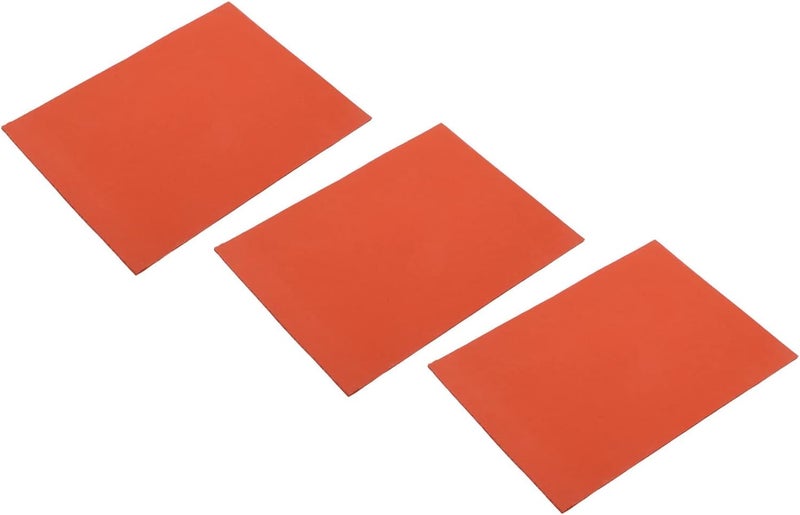 3Pcs Red Mainnce Sile Pad Set, Heat Insulation Sile Mat Kit for Laminating Vacuum Sepa, ible Non Slip Repair Mat with Heat from 40°F - Image 3