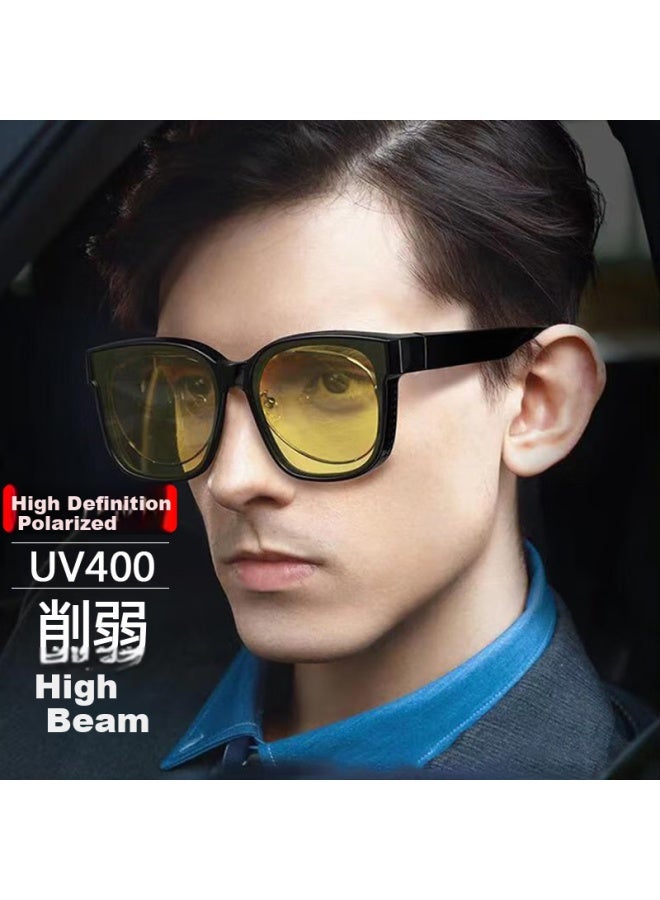 Lovedru Ralph Drew Night Vision Gl For Men And Women, Prescription Lens Kit With Brightening And Clarifying Features, Diminish Glare, Uv Protection, Driving Gl For Drivers - Image 2