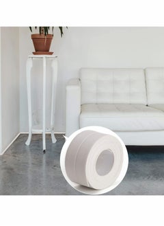 KASTWAVE Waterproof & Adhesive Caulk Strip Flexible Self Adhesive Tape for Kitchen Bathroom Bathtub Toilet Wall Floor Self Adhesive Caulk Strip Tile Sealer Moisture Mold Protector White 1PCS  - Image 4