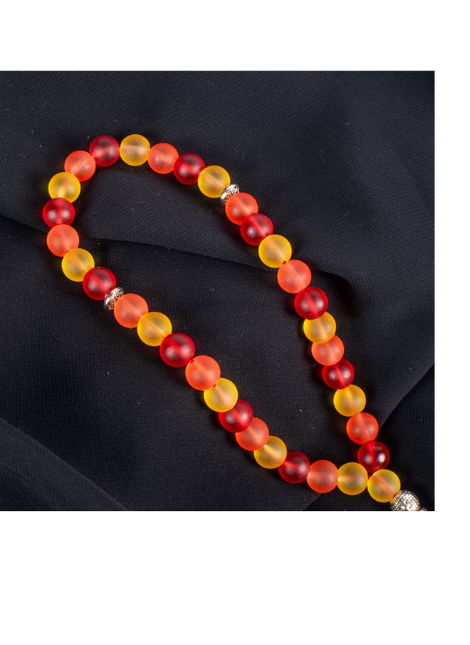 The Black Pearl Accessories Fabulous Multi Colored Opal Stone Prayer Bead of 33 Beads  - Image 4
