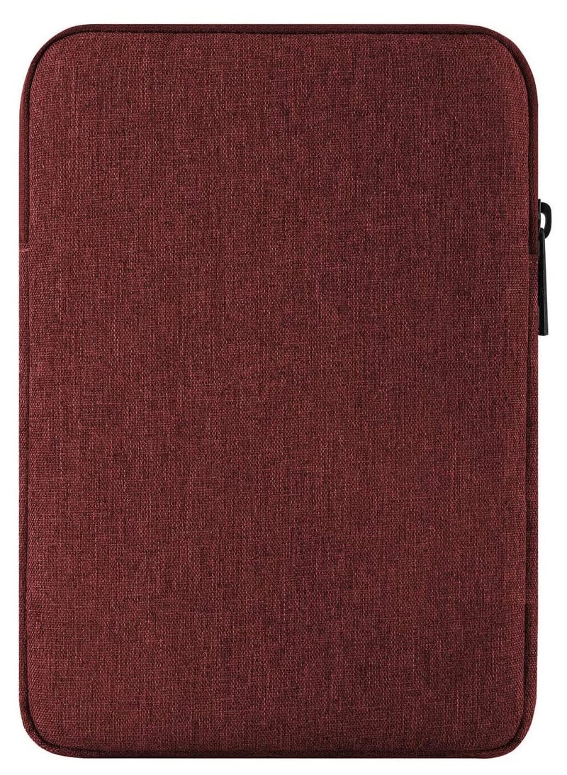 Moca 12.9 Inch iPad Sleeve Case Fits for iPad Pro 12.9 2021-2018, iPad Pro 12.9 2017/2015, Galaxy Tab S8+ 12.4", Surface Laptop Go 12.4" Universal Tablet Sleeve Bag Pouch (Wine Red) - Image 1