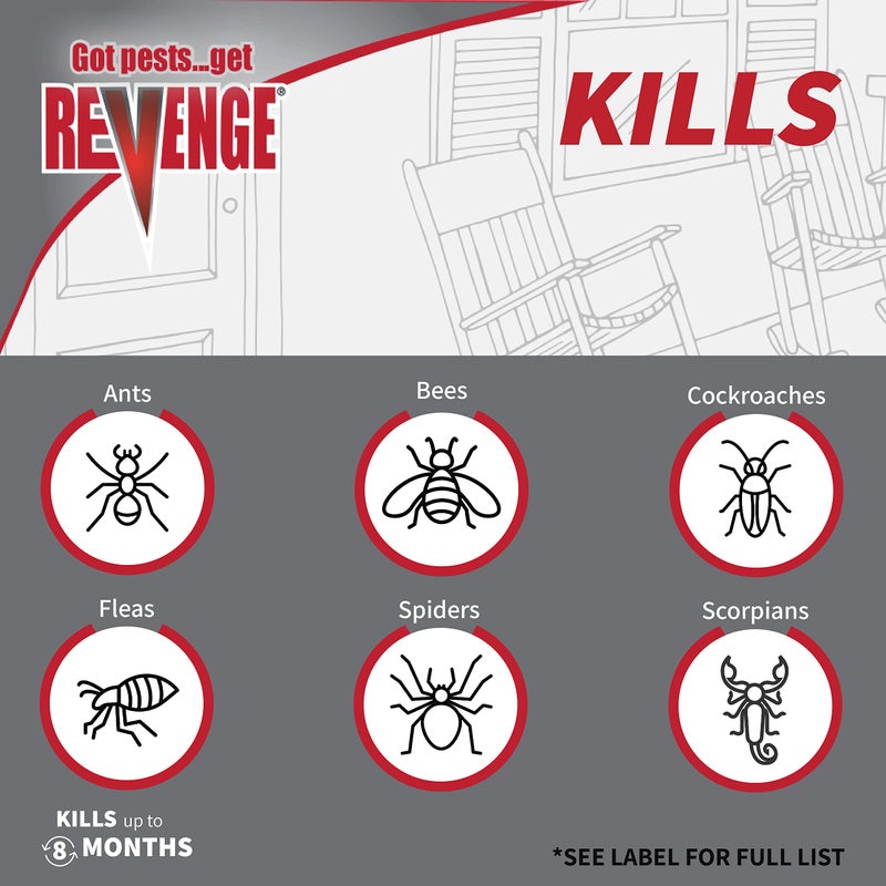 Bonide 4501 Dust, Revenge Fire Killer, 1 lb Ready-to-Use Insecticide for Outdoors, Perimeter Treatment for Ants, Bees, Roaches, Beetles - Image 2