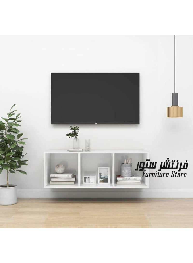 فرنتشر ستور وحدة تليفزيون مودرن - ارتفاع 35 سم - عرض 105 سم - عمق 28 سم ، من فرنتشر ستور.  - Image 1