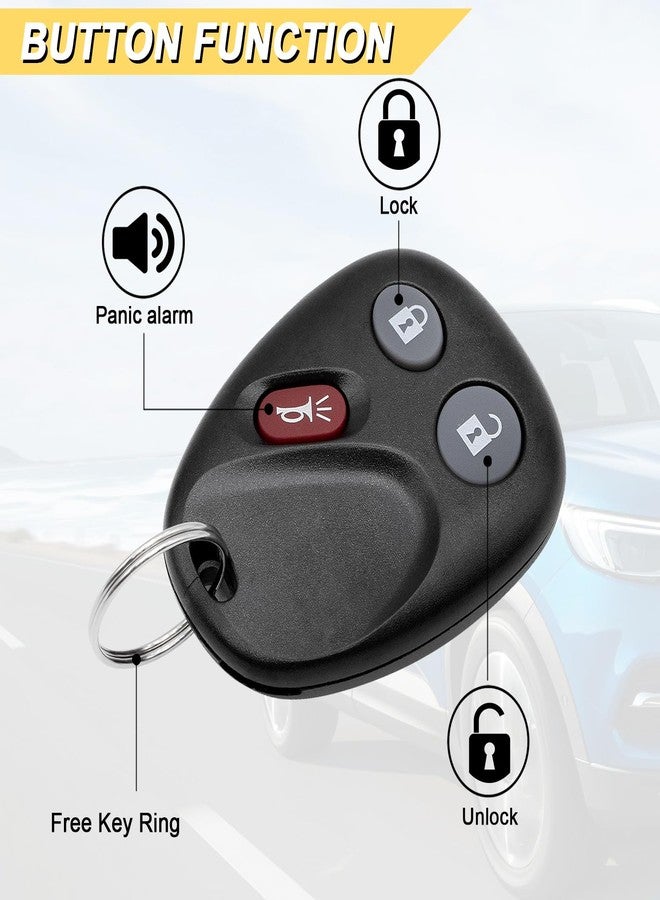 Vurkcy Key Fob Replacement for 2002-2009 Chevrolet Trailblazer, MYT3X6898B - Image 3