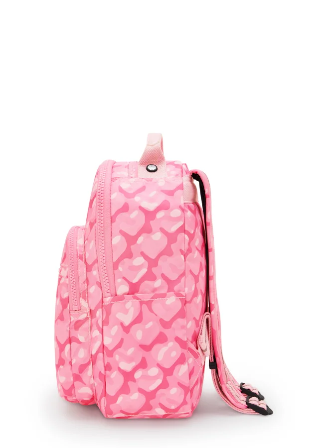 كيبلينغ Small Backpack (With Laptop Protection) Female Adorable Hearts Seoul S I5357-1NB