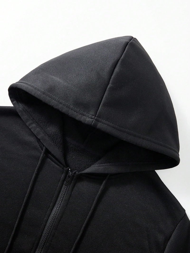 TOPLOT Men's Jacket | Stylish Outerwear Design | Comfortable Fit Wear | Functional Layering Style | Trendy Look Structure |Solid Jacket | Perfect for Casual & Outdoor Wear (5214_M_Black) - Image 2