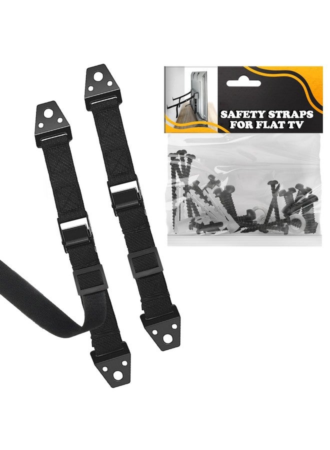 LEGLO TV Safety Straps for Furniture Anchoring - Anti-Tip TV Straps Safety for Flat Screen, Easy to Setup and Hold-Up to 330 lbs, Adjustable 19-39" Length Flexible Nylon, Wear and Tear-Resistant - Image 1