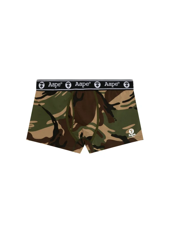 AAPE Moonface logo camo boxer briefs