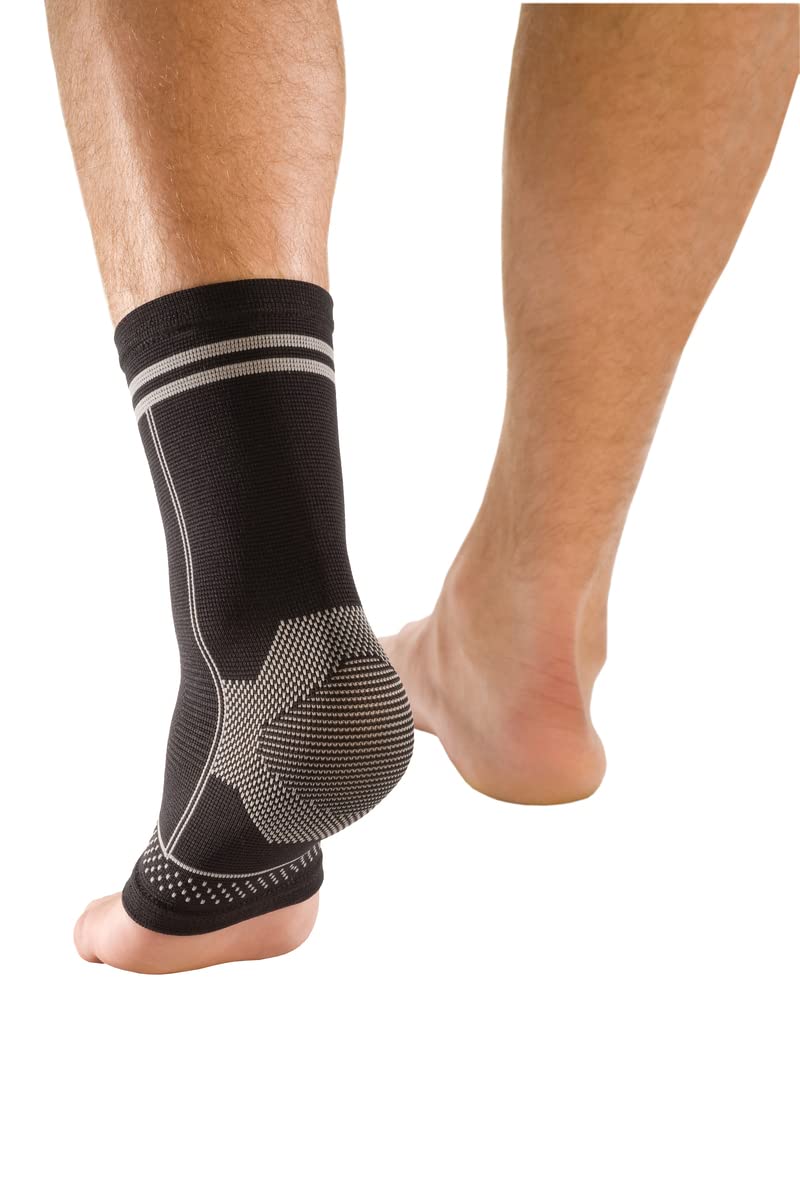 MUELLER Sports Medicine 4-Way Stretch Ankle Support Sleeve, Ankle Pain Relief Support for Men and Women, Ideal for Sprains, Strains, Arthritis, Black, Small/Medium - Image 2