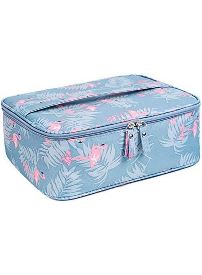 AR Mall Travel Cosmetic Bag Large Makeup Bag Cosmetic Case Fabric Foldable Makeup Wash Toiletry Storage Purpose Pouch Travelling Bag For Men Women - Multicolor, 23 Cm - Image 1