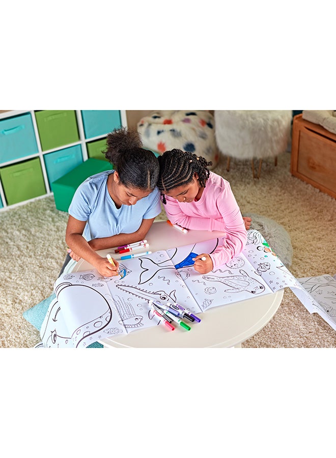 Giant Coloring Roll, 15 Perforated Ocean Coloring Page