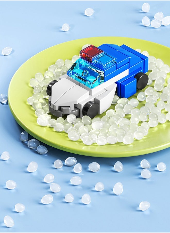 LELE BROTHER 835PCS - 30 Models Building Brick Sets, Fire Truck Building Set - City Police Car Building Toys - Engineering Cars Building Brick Sets - Car Army Tank Toys, 3D Boys and Girls Mini Building Toys for Party Favors, Kids Prizes  - Image 4