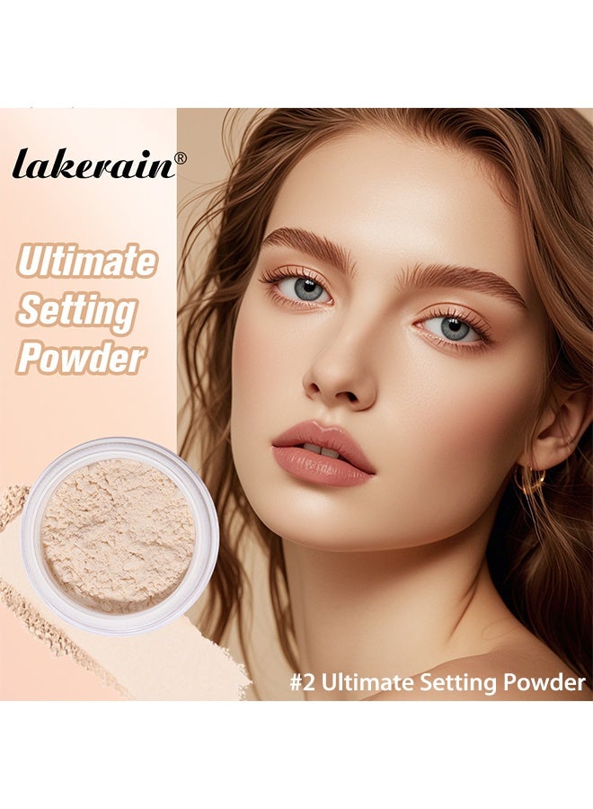ليكرين بودرة التثبيت النهائية، تخفي المسام وتمنح مظهرًا مطفيًا، تتحكم في الزيوت، بودرة مكياج ناعمة لبشرة مخملية، بودرة تثبيت لتأثير مطفي ناعم، مكياج طويل الأمد، بودرة سائبة - Image 2