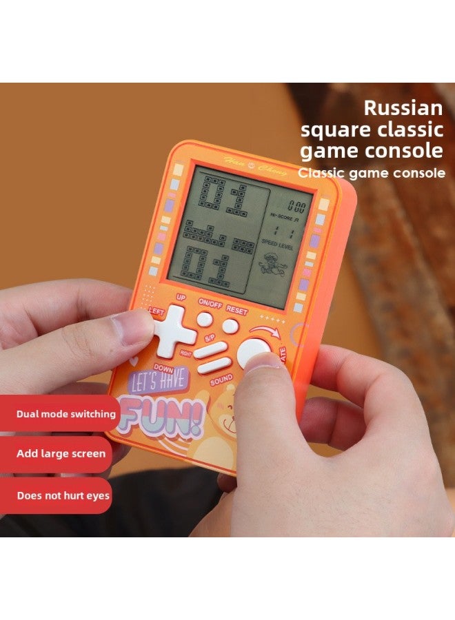 Large Screen Electronic Handheld Tetris Game Machine Children's Handheld Snake Educational Toys Gifts Wholesale-Color:Hc-10122 Powder  - Image 4