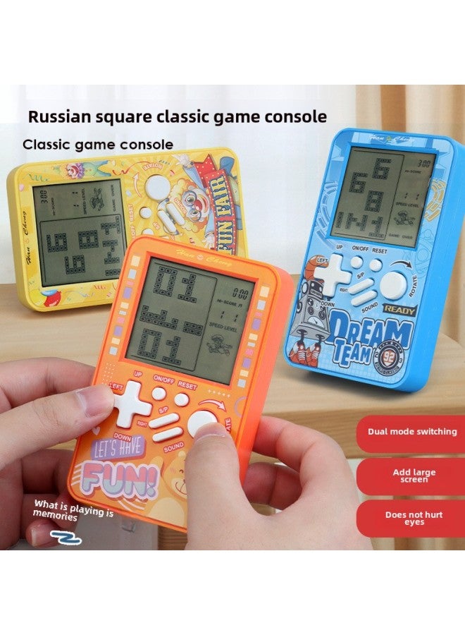 Large Screen Electronic Handheld Tetris Game Machine Children's Handheld Snake Educational Toys Gifts Wholesale-Color:Hc-10122 Powder  - Image 2