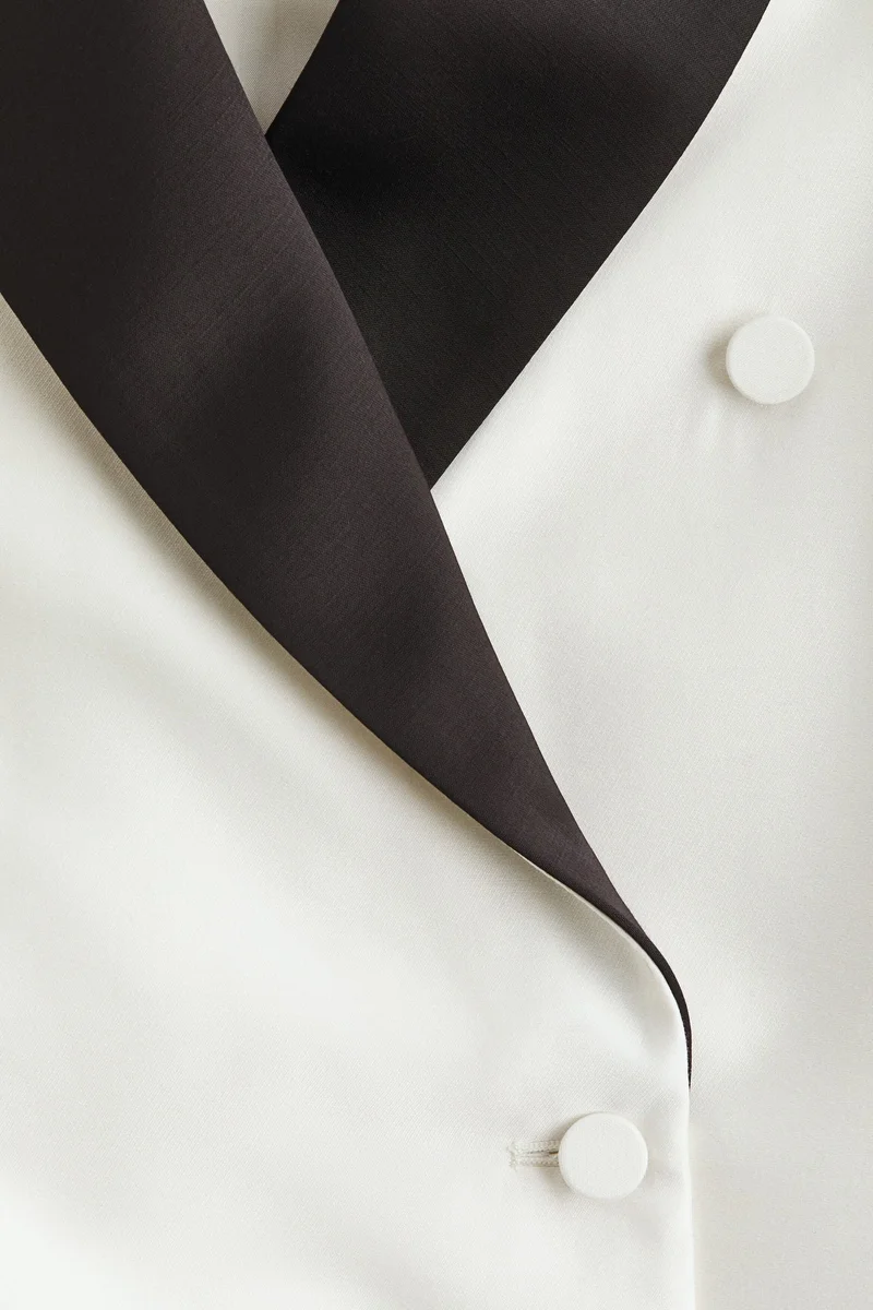 اتش اند ام بليزر بصف مزدوج من الأزرار