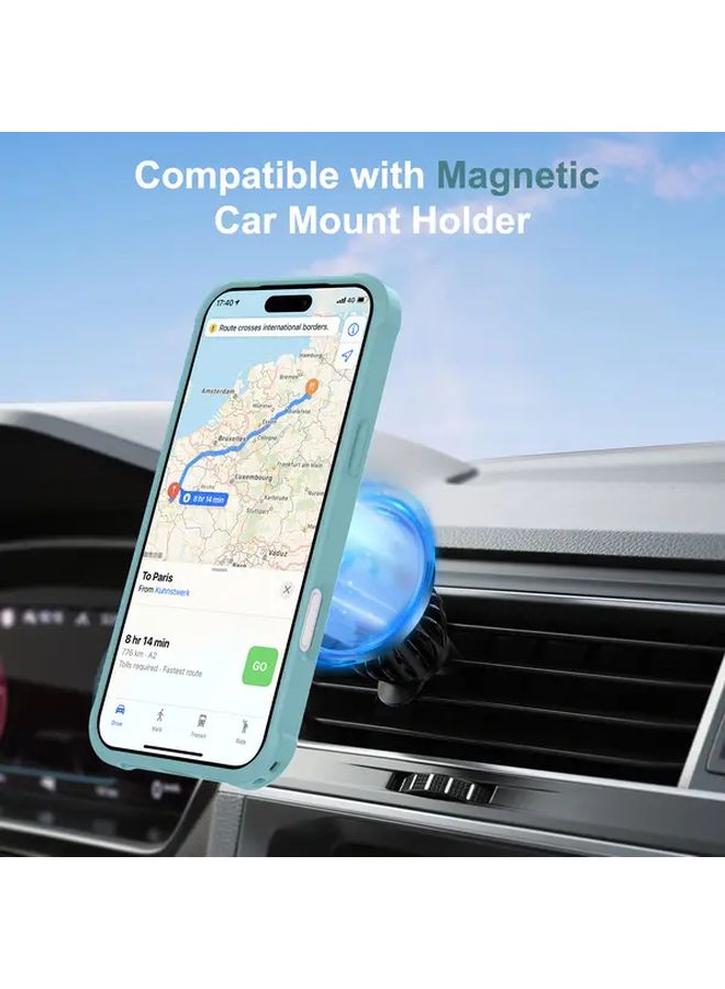 iPhone 16 Pro Max Case Black Magnetic Wireless Charging Foldable Stand Protective Cover - Image 4