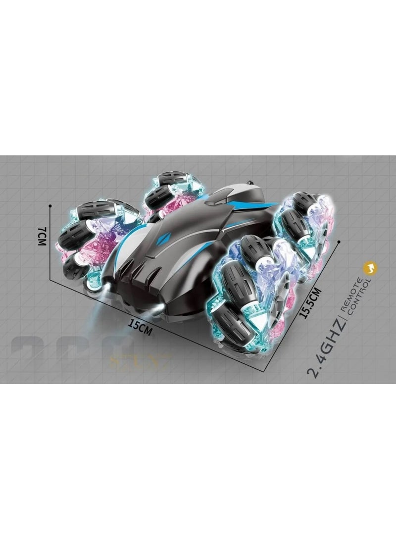 Toyland 2.4GHz RC Stunt Car Toy 360 Drift Light Double Sided 360 Flip Gliding Wheels - Image 2