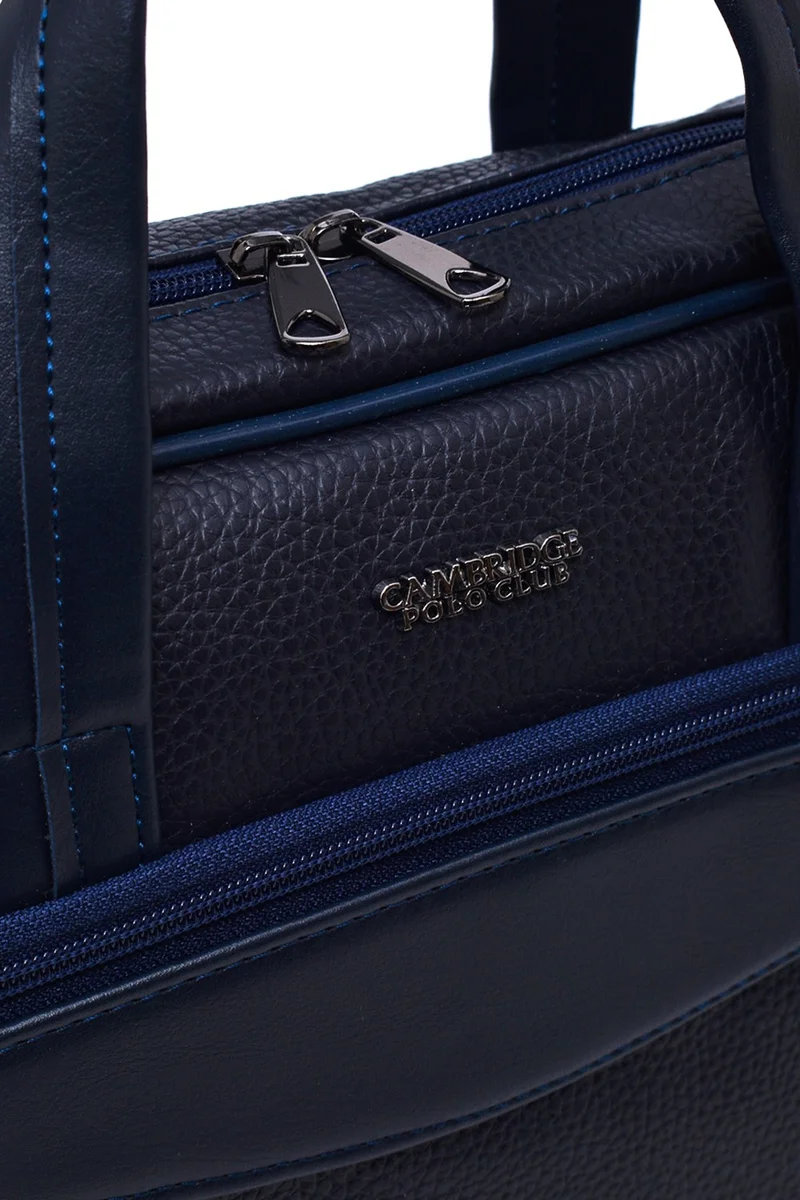 Cambridge Polo Club Briefcase with Front and Back Compartments