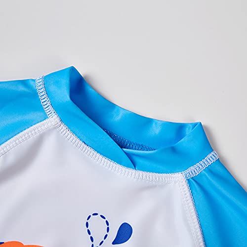 SGMWVB Baby and Toddler Boys' 3-Piece Swimsuit Set Bathing Suit with Hat Crab(4-5T) - Image 4
