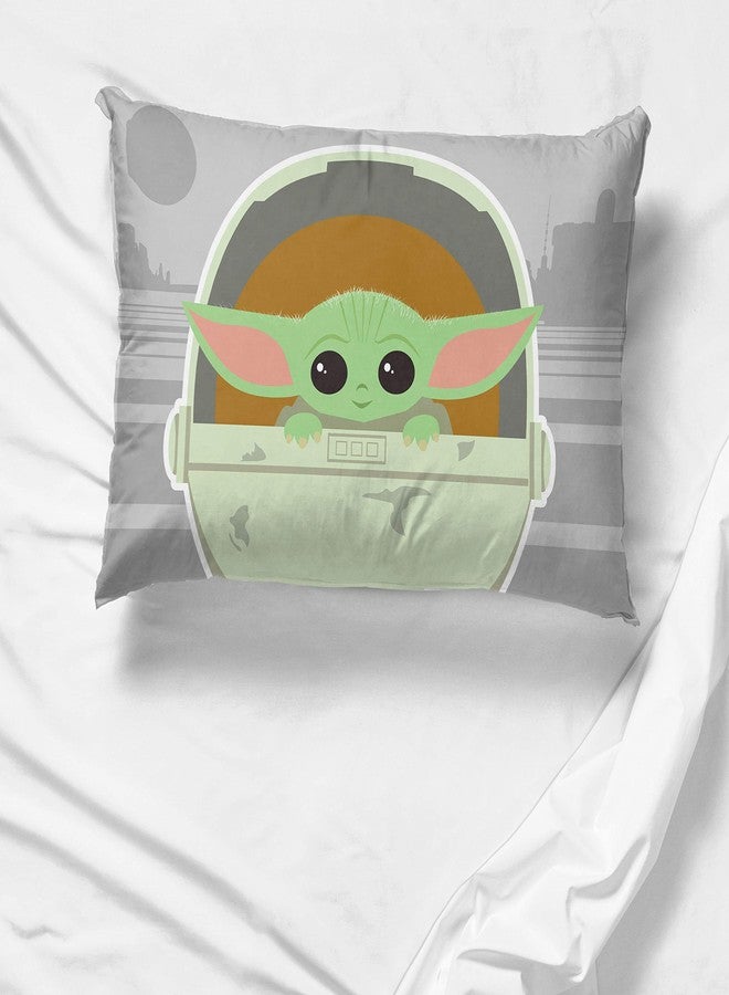 Jay Franco Star Wars The Mandalorian The Cutest Bounty 1 Pack Pillowcase - Double-Sided Kids Super Soft Bedding - Features The Child Baby Yoda Grogu - Image 4