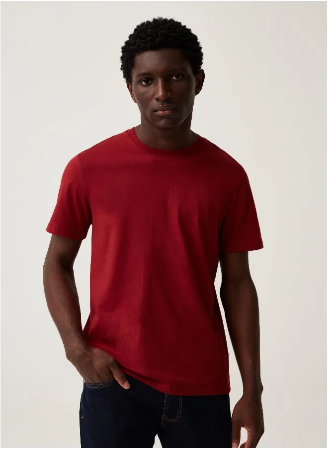 Ovs Organic cotton T-shirt with round neck