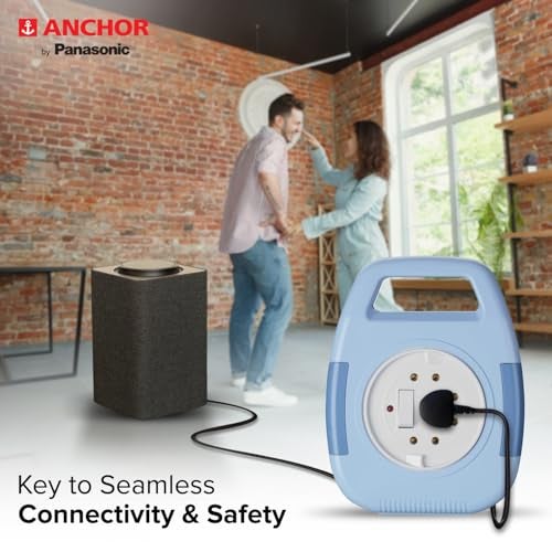 Anchor by Panasonic 6A Cherry Flexicord Socket 2 Pin 4 Mtr - Image 4