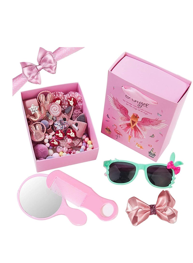 SYOSI SYOSI, 28 PCS Baby Hair Clips Gift Set, Barrettes Bows Glasses Hair Accessories, Jewelry Dress Up for Kids Toddlers Girls as Birthday Children's Day Gifts - Image 5