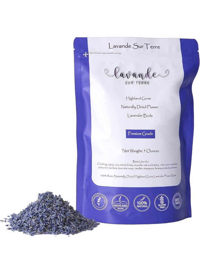Lavande Sur Terre Lavande Sur Terre Dried Lavender Flower Buds for Crafts, Baking, Tea, DIY Projects, Sachets & Fresh Fragrance, 5 Ounces Bag  - Image 1