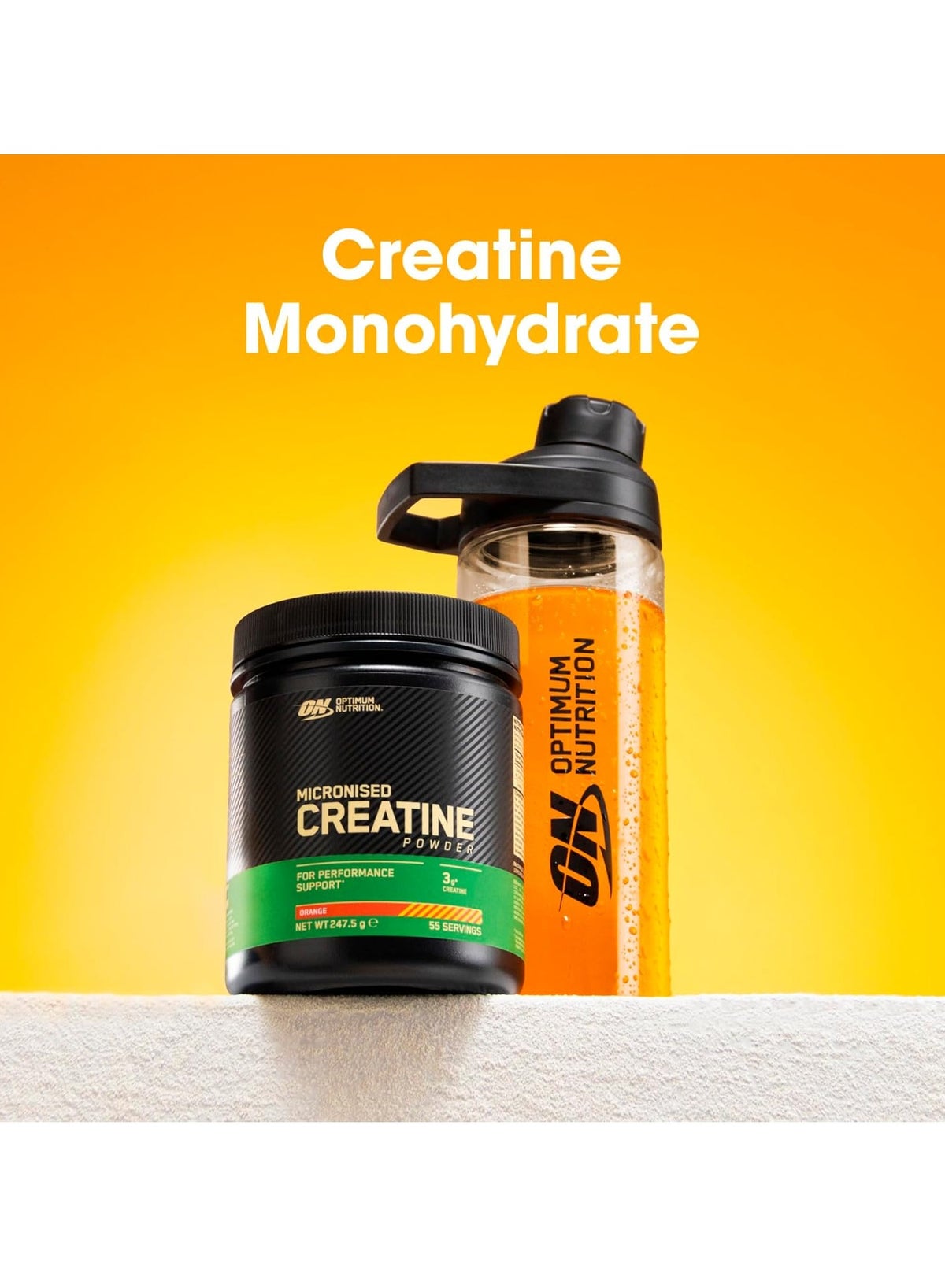Optimum Nutrition Micronised Creatine 247.5G Orange