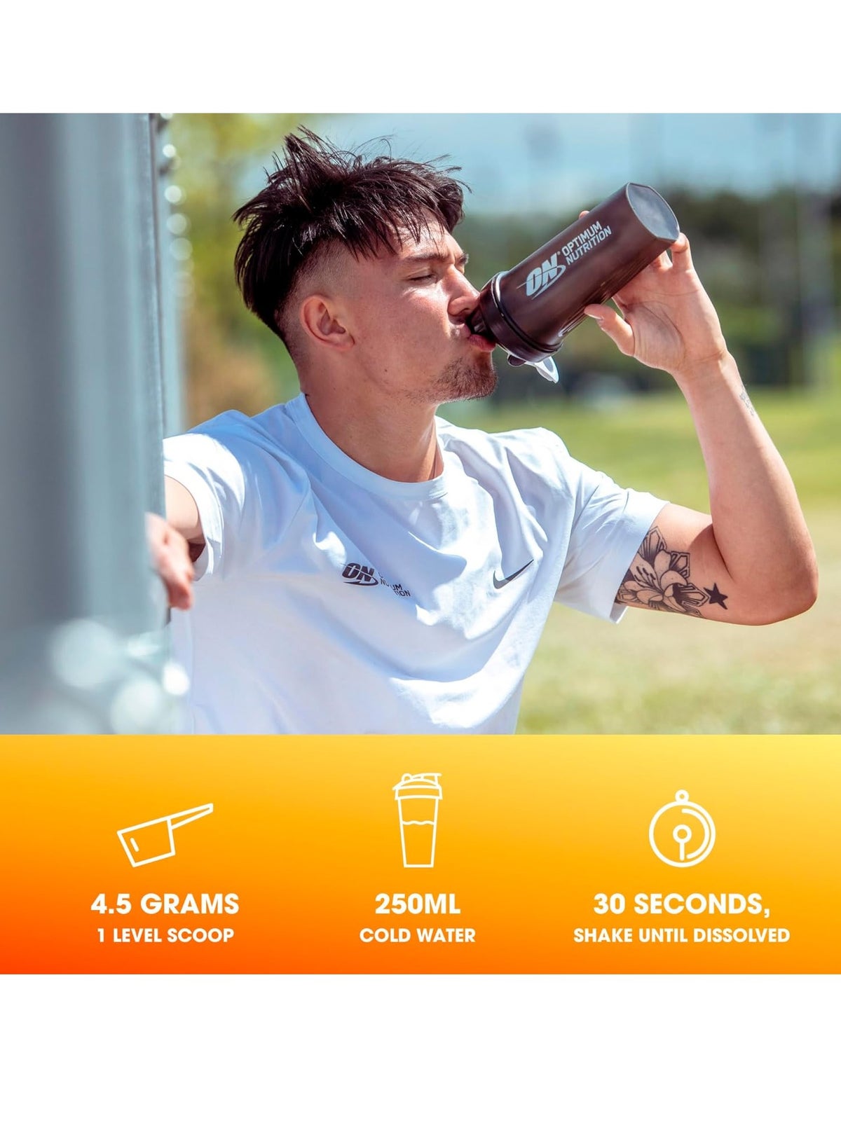 Optimum Nutrition Micronised Creatine 247.5G Orange