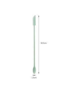 Mini Silicone Double-headed Sharp Scraper Spoon Cosmetic Skin Care Products Extraction Tool Set Including Avocado Jam Scraper-Specifications:Light Green#long