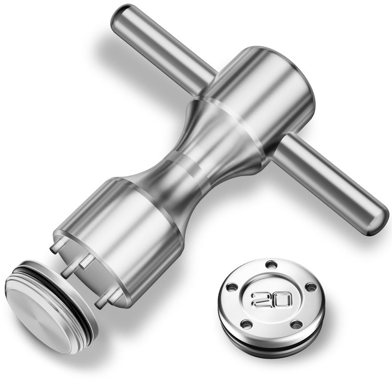 Gofotu Golf Weight 2pcs 5g/10g/15g/20g/25g/30g/35g/40g/45g Golf Weights Wrench Kit Compatible with Titleist Scotty Cameron Putter Newport (2pcs 20g+Wrench) - Image 1