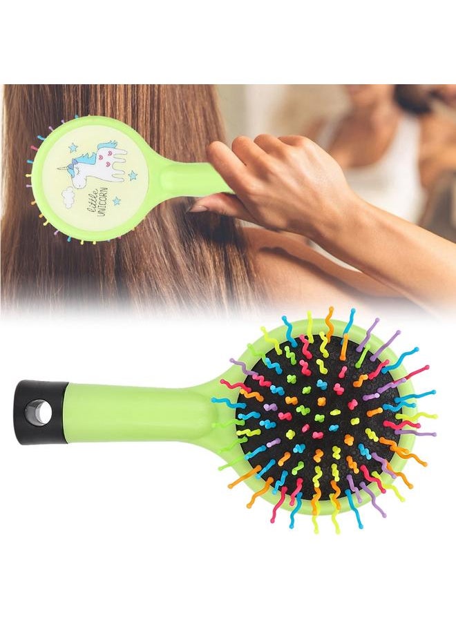 Thoraya Mini Plastic Cartoon Anti-static Hairdressing Massage Comb Portable Hair Brush (Green)  - Image 5