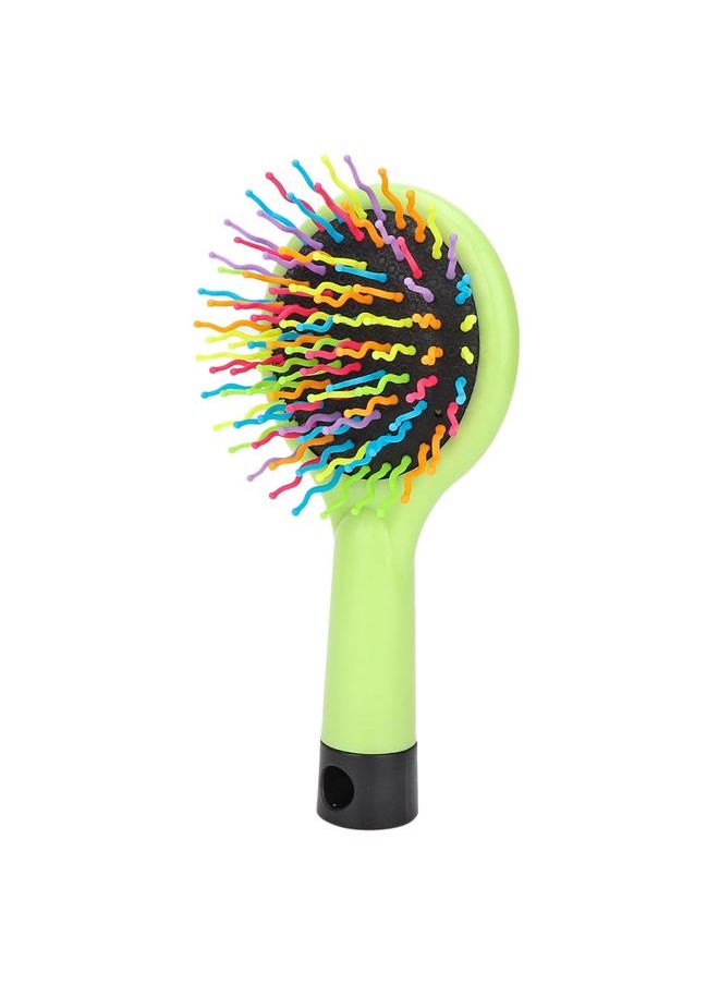 Thoraya Mini Plastic Cartoon Anti-static Hairdressing Massage Comb Portable Hair Brush (Green)  - Image 2