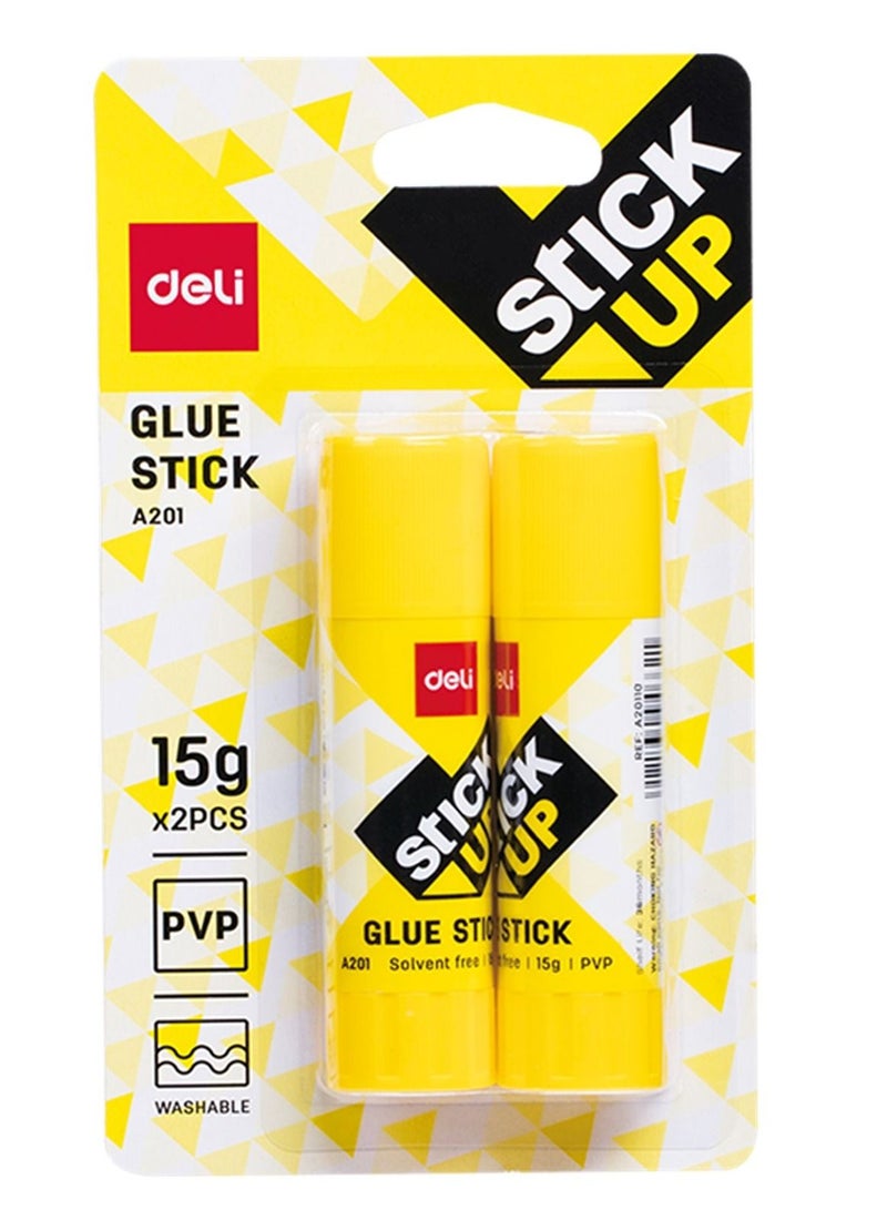 Deli لاصق شفاف 15 جرام - عبوة من قطعتين - Image 1