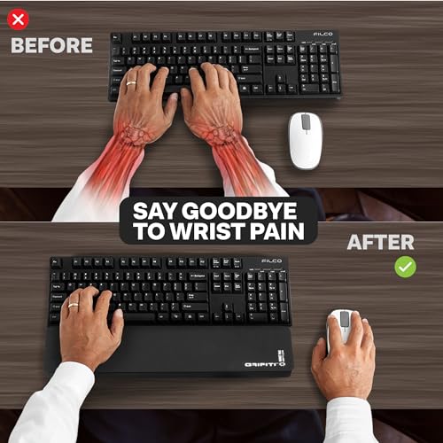 Grifiti Fat Wrist Pad 12" x 2.75” x 0.75" Inch Keyboard Rest Thick Small Ergonomic Computer Keyboards Hand & Palm Wrists Rests Support Carpal Tunnel Resting Pads Accessories (Thin 12 x 2.75 x 0.75) - Image 3