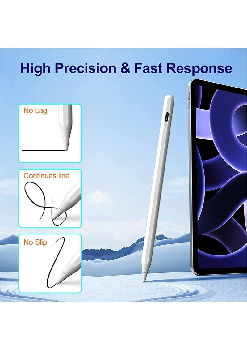 Active Stylus Pen for iOSAndroid Touch Screens, Universal Fine Point Pencil Rechargeable Compatible with iPad,iPad Pro,iPad Air,iPad Mini, Samsung, Smart Phone and Tablet for Writing/Drawing - Image 3