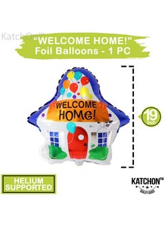 KATCHON Big Welcome Home Balloons Pack Of 3 | House Shaped Balloon | Welcome Home Decorations | House Warming Balloons | Welcome Back Balloons | Welcome Back To School Decorations For Classroom  - Image 4