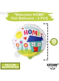 KATCHON Big Welcome Home Balloons Pack Of 3 | House Shaped Balloon | Welcome Home Decorations | House Warming Balloons | Welcome Back Balloons | Welcome Back To School Decorations For Classroom  - Image 5