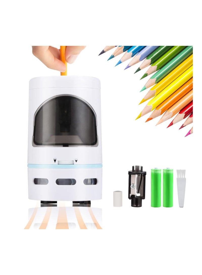 SOLARAE Electric Pencil Sharpener, Auto-Stop and with Vacuum Cleaner for 6-8mm Pencils, for Children Students Used in School Classroom and Offices - Image 1