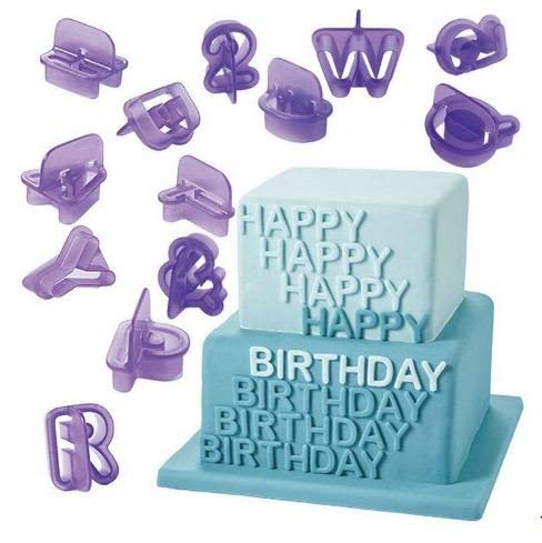 SYGA 40 Pcs Alphanumeric Plastic Cookies Mold Cake Molds Fondant Cake Biscuit Baking Mould Cookie Cutters - Image 5
