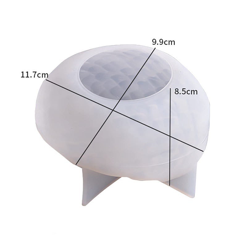 ESEDAGE Dragon Egg Molds Dinosaur Resin Mold - Resin Casting Silicone Molds for Home Decor & Candle Making Wave Spiral Mold - Image 4