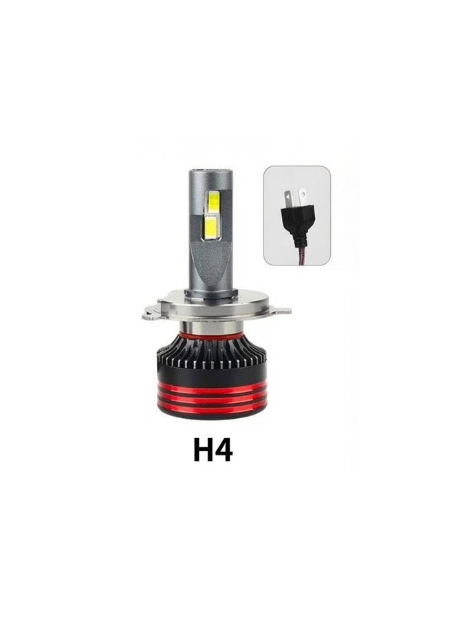 مصباح أمامي للسيارة LED طراز Y8 PRO-H4-6500K، ضوء أبيض 6500 كلفن، قدرة 50-65 واط، سطوع عالٍ، هيكل من الألومنيوم المستخدم في صناعة الطيران، تبريد ممتاز، عمر افتراضي طويل